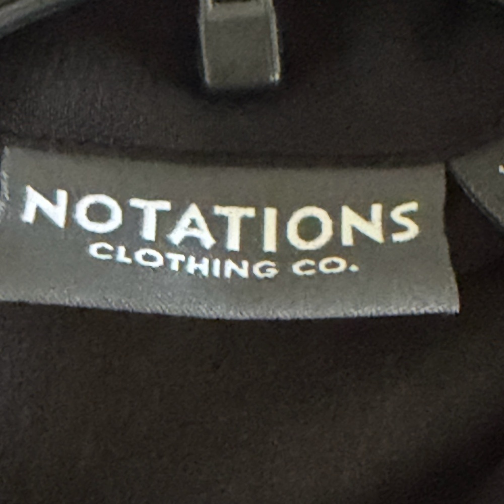 Notations Black Sequin Embellished Button Down Bl… - image 6